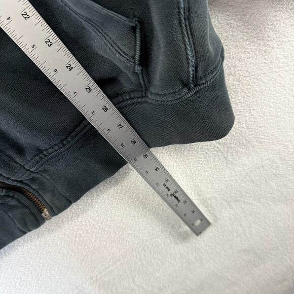 Vintage Ralph Lauren Hoodie Men's 2XB 2XL Big Black Heavyweight Zip Thermal Hood - Picture 5 of 8